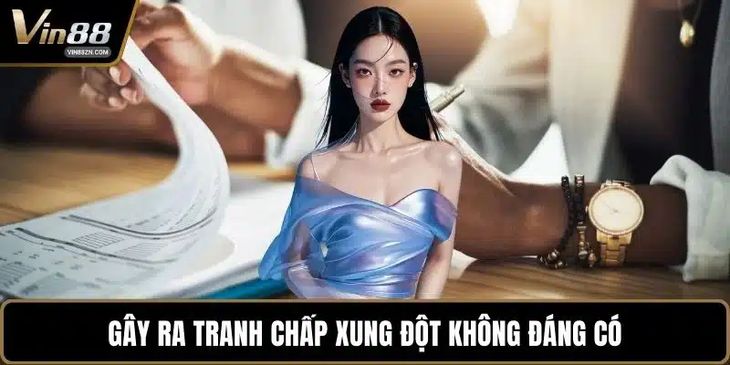 Gây ra tranh chấp xung đột không đáng có