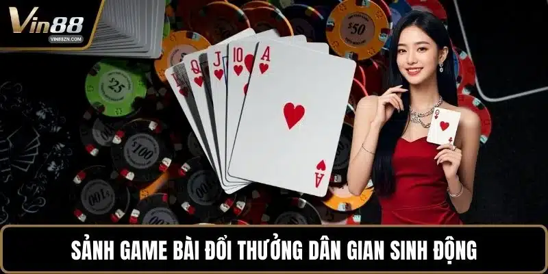 Sảnh game bài đổi thưởng dân gian sinh động